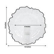 6 pcs 13" Round Textured Charger Plates