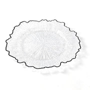 6 pcs 13" Round Textured Charger Plates