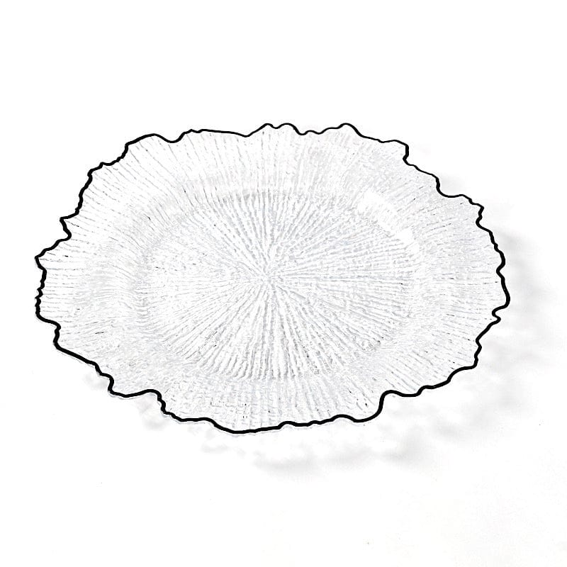6 pcs 13" Round Textured Charger Plates
