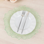 6 pcs 13" Round Textured Charger Plates