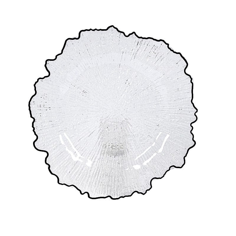 6 pcs 13" Round Textured Charger Plates CHRG_PLST0001_CLBK