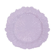 6 pcs 13" Round Textured Charger Plates CHRG_PLST0001_LAV