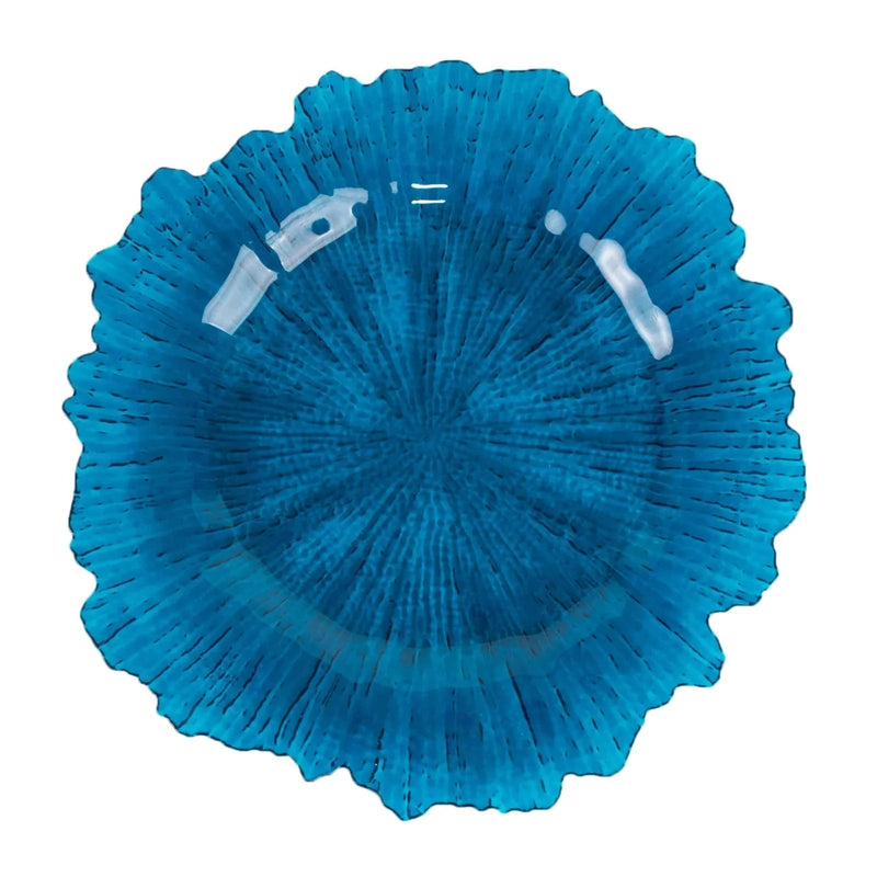 6 pcs 13" Round Textured Charger Plates CHRG_PLST0001_TNAVY
