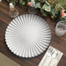 6 pcs 13" Scalloped Shell Pattern Plastic Serving Plates