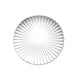 6 pcs 13" Scalloped Shell Pattern Plastic Serving Plates CHRG_PLST0019_SILV