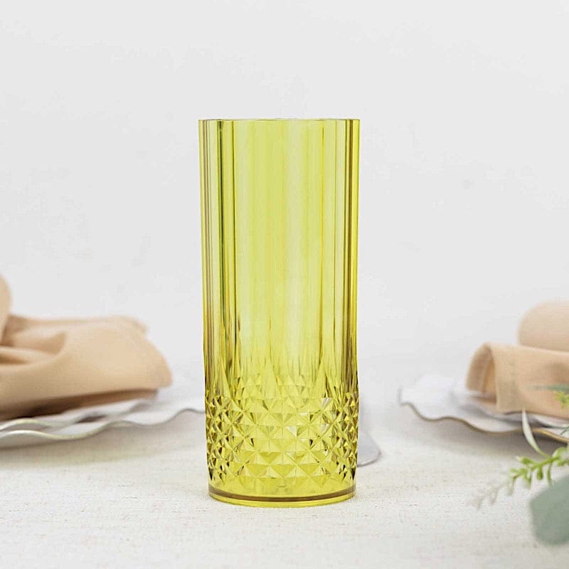 6 pcs 14 oz Crystal Plastic Drinking Glasses - Disposable Tableware