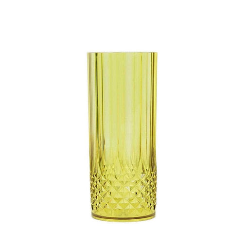 6 pcs 14 oz Crystal Plastic Drinking Glasses - Disposable Tableware DSP_CUCT006_14_GRN