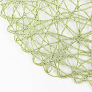 6 pcs 15" wide Round Metallic String Placemats