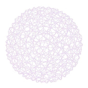 6 pcs 15" wide Round Metallic String Placemats