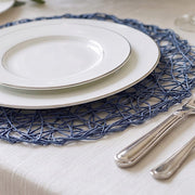 6 pcs 15" wide Round Metallic String Placemats