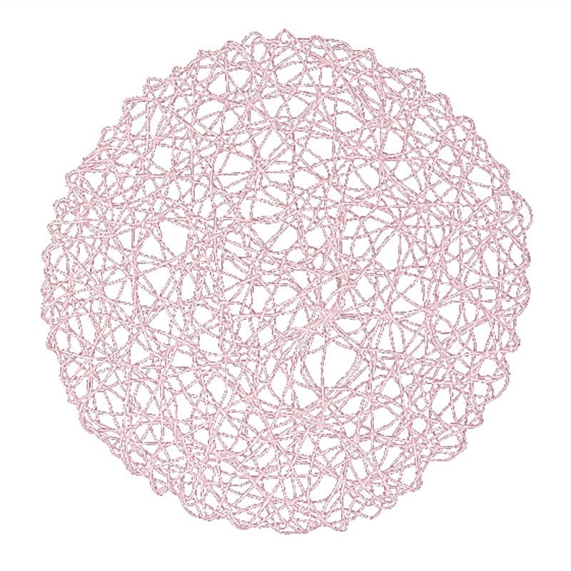 6 pcs 15" wide Round Metallic String Placemats PLMAT_METR01_046