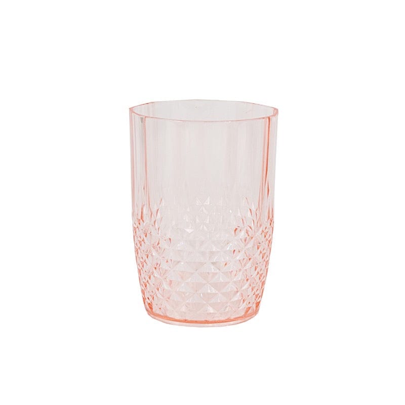 6 pcs 16 oz Crystal Cut Plastic Drinking Glasses Tumblers - Disposable Tableware DSP_CUCT006_16_046