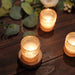 6 pcs 2.5" Mercury Glass Votive Candle Holders with Primrose Design