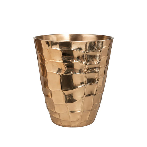 6 pcs 5.5" tall Gold Hammered Planter Pots with Gold Hammered Planter Pots PLNT_PLST_008_HAM_GOLD