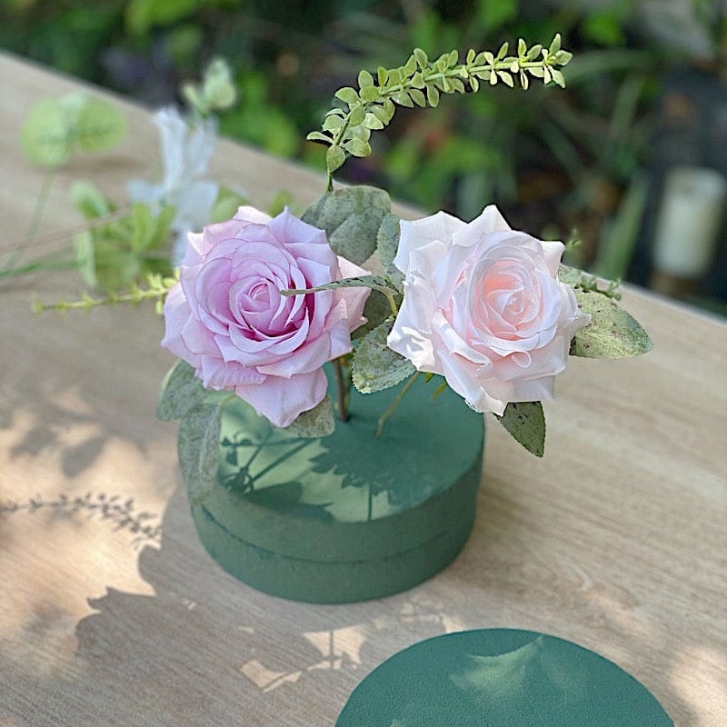 6 pcs 6" Round Floral Foam Blocks for Fresh Flowers - Green FOAM_ARTI_RND01_6_GRN