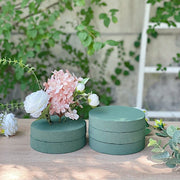 6 pcs 6" Round Floral Foam Blocks for Fresh Flowers - Green FOAM_ARTI_RND01_6_GRN