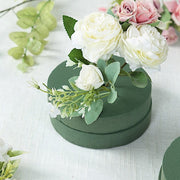 6 pcs 6" Round Floral Foam Blocks for Fresh Flowers - Green FOAM_ARTI_RND01_6_GRN