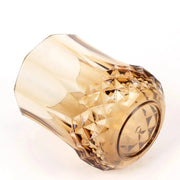 6 pcs 8 oz Crystal Cut Plastic Stemless Wine Glasses