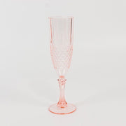 6 pcs 8 oz Crystal Plastic Champagne Flute Glasses - Disposable Tableware