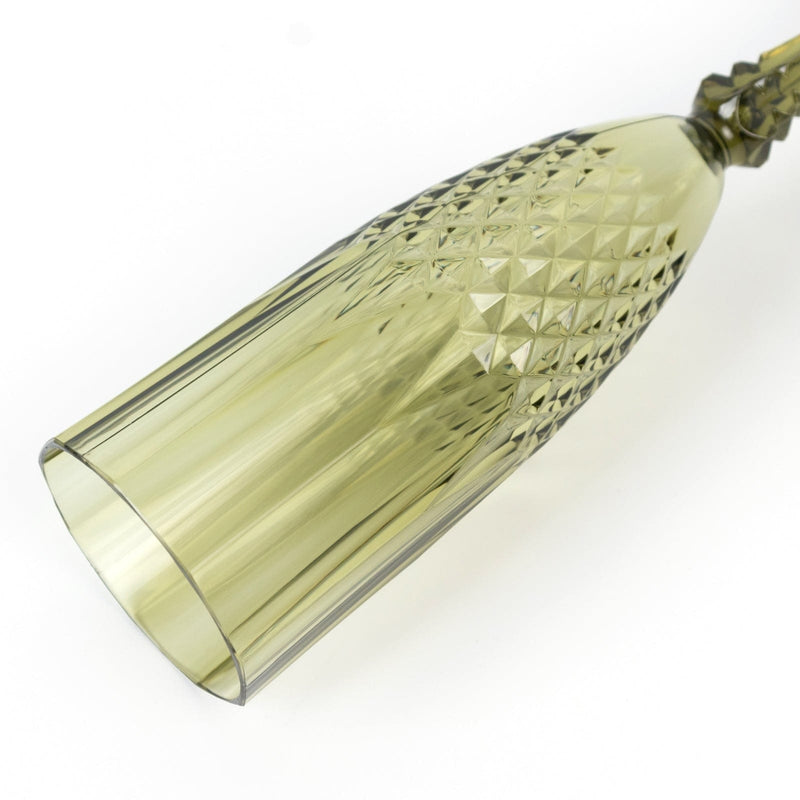 6 pcs 8 oz Crystal Plastic Champagne Flute Glasses - Disposable Tableware