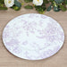 6 Plastic 13" Round Charger Plates with Floral Pattern