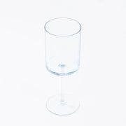 6 Plastic Cylindrical Wine Glasses with Long Stem