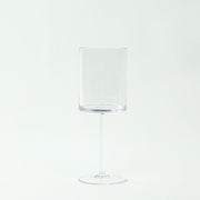 6 Plastic Cylindrical Wine Glasses with Long Stem - Clear DSP_CUWN007_10_CLR