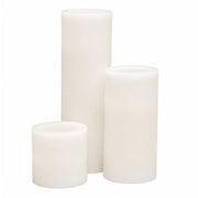 6 Real Wax 3" 6" 9" Flameless LED Pillar Candles Set with Flat Top LED_CAND_PL17_SET369_WHT_PK6
