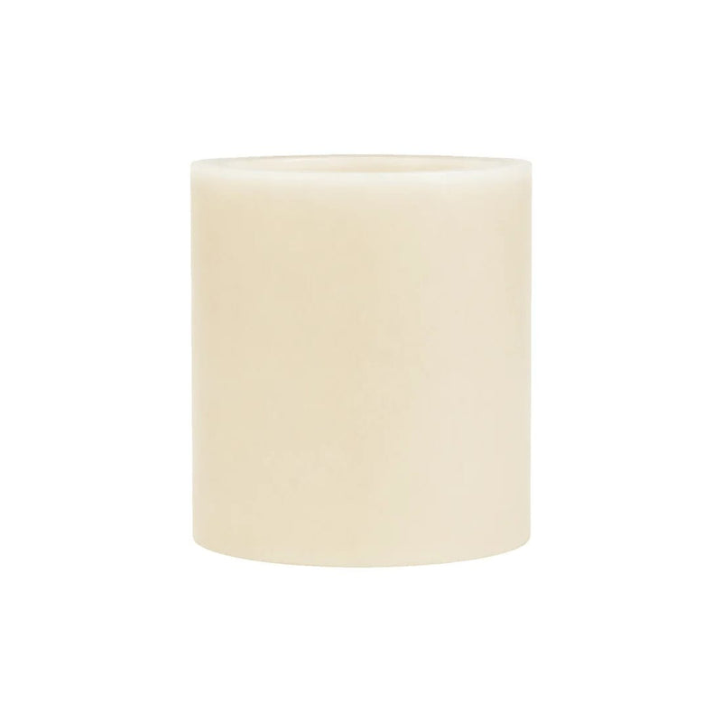 6 Real Wax 3" x 3" Flameless LED Pillar Candles with Flat Top LED_CAND_PL17_3_IVR_PK6