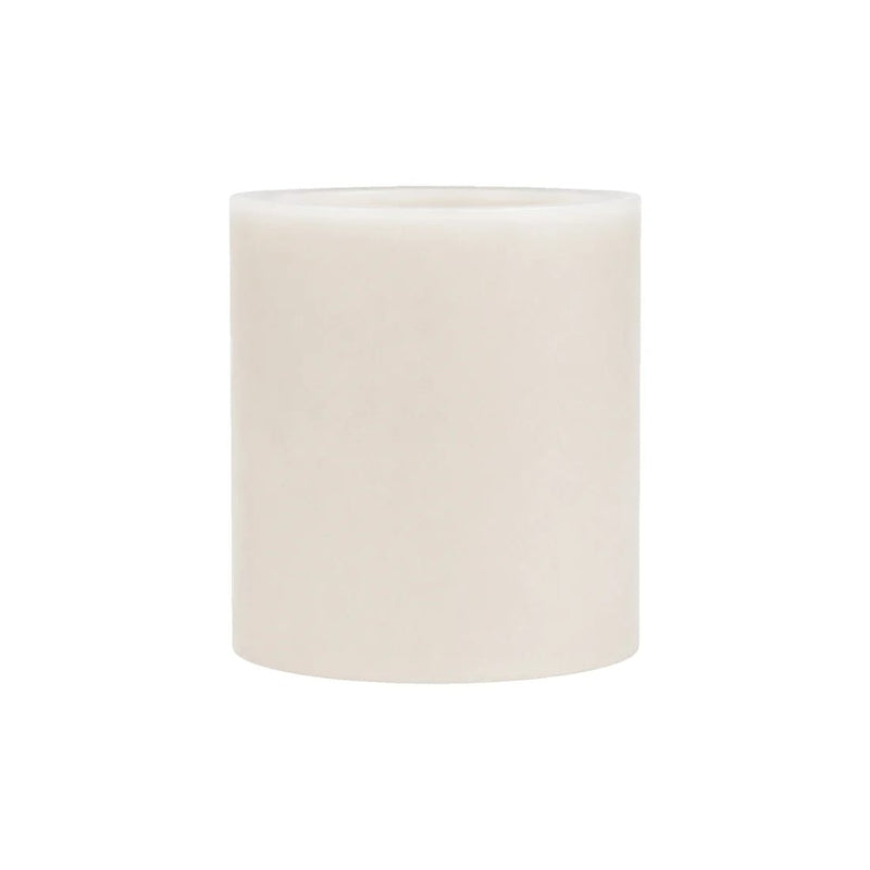 6 Real Wax 3" x 3" Flameless LED Pillar Candles with Flat Top LED_CAND_PL17_3_WHT_PK6