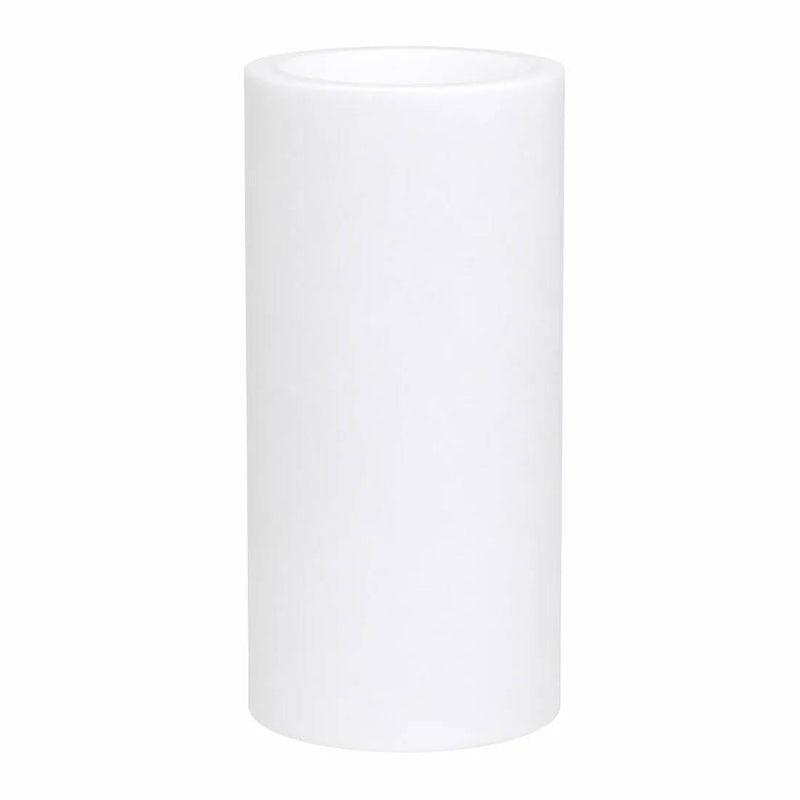 6 Real Wax 3" x 6" Flameless LED Pillar Candles with Flat Top LED_CAND_PL17_6_WHT_PK6
