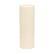 6 Real Wax 3" x 9" Flameless LED Pillar Candles with Flat Top LED_CAND_PL17_9_IVR_PK6