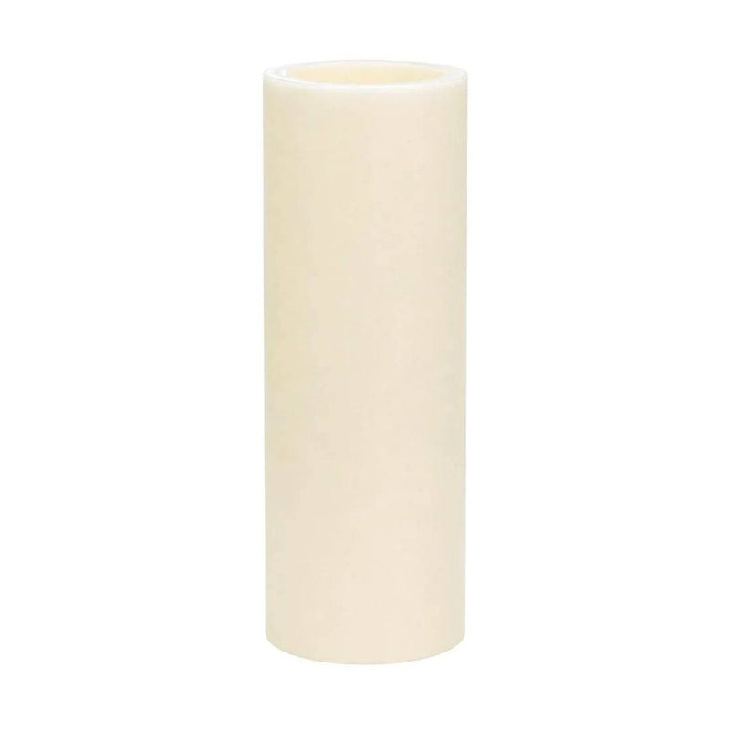 6 Real Wax 3" x 9" Flameless LED Pillar Candles with Flat Top LED_CAND_PL17_9_IVR_PK6