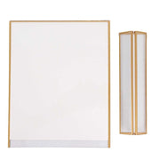 6 Rectangular Frame Acrylic Freestanding Table Sign Holders - Gold and Clear FAV_BOARD05_9X11_CLRGD