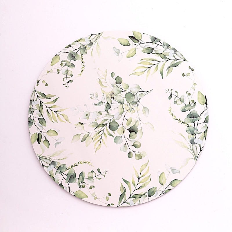 6 Round 13" Charger Plates with Chinoiserie Floral Print