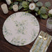 6 Round 13" Charger Plates with Chinoiserie Floral Print