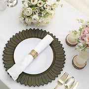 6 Round 13" Sunflower Plastic Dinner Charger Plates