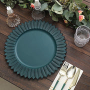 6 Round 13" Sunflower Plastic Dinner Charger Plates
