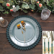 6 Round 13" Sunflower Plastic Dinner Charger Plates