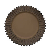 6 Round 13" Sunflower Plastic Dinner Charger Plates CHRG_PLST0021_NAT