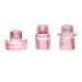 6 Round 3" Mini Ribbed Glass Taper Candle Holders Centerpieces CAND_HOLD_TP004_PINK