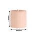 6 Round 3" x 3" Dripless Unscented Pillar Candles