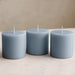 6 Round 3" x 3" Dripless Unscented Pillar Candles
