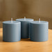 6 Round 3" x 3" Dripless Unscented Pillar Candles