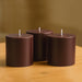 6 Round 3" x 3" Dripless Unscented Pillar Candles