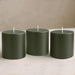 6 Round 3" x 3" Dripless Unscented Pillar Candles