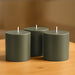 6 Round 3" x 3" Dripless Unscented Pillar Candles