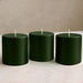 6 Round 3" x 3" Dripless Unscented Pillar Candles