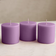 6 Round 3" x 3" Dripless Unscented Pillar Candles