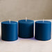 6 Round 3" x 3" Dripless Unscented Pillar Candles